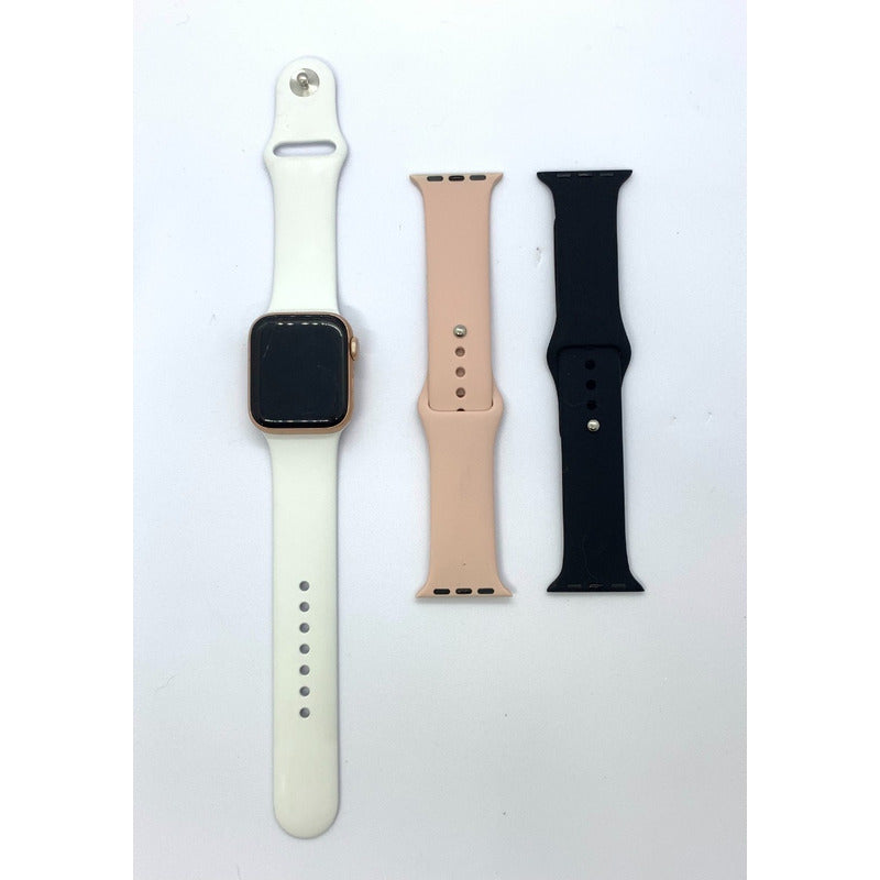 Apple Watch (gps) Series 5 40mm Aluminio Gold Correa  Blanca