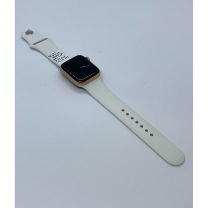 Apple Watch (gps) Series 5 40mm Aluminio Gold Correa  Blanca